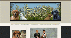 Desktop Screenshot of ironhillretrievers.com